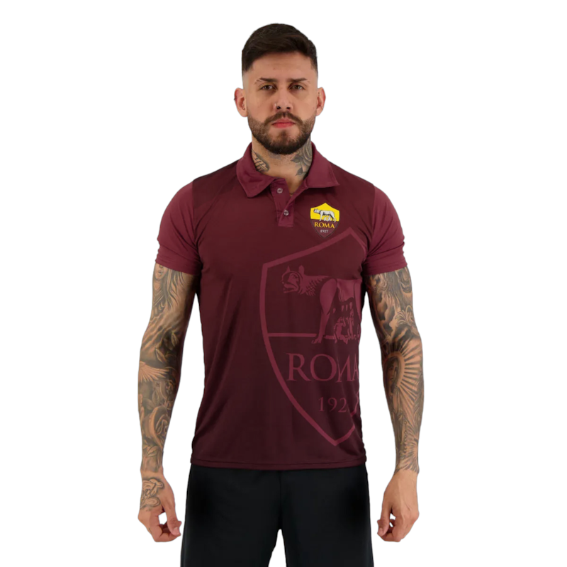 Camisa Polo AS Roma Pattern Masculina