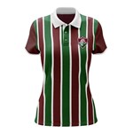 Camisa Polo Fluminense Braziline Mall Feminina - Tricolor