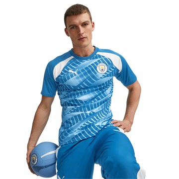 Camisa Puma Manchester City Pré-Jogo 2023/24 Masculina