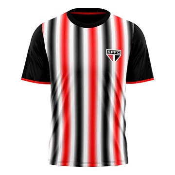 Camisa São Paulo Braziline Part Masculina - Preto