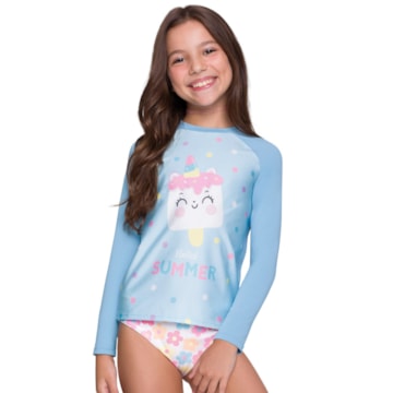 Camisa Selene Manga Longa UV Infantil