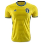 Camisa Suécia Adidas Oficial Jogo AI4748 Euro 2016