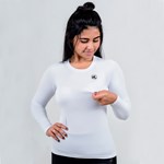 Camisa Térmica Esporte Legal Luar Manga Longa Feminina - Branco