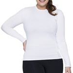 Camisa Térmica Selene Proteção UV Plus Size Feminina - Branco
