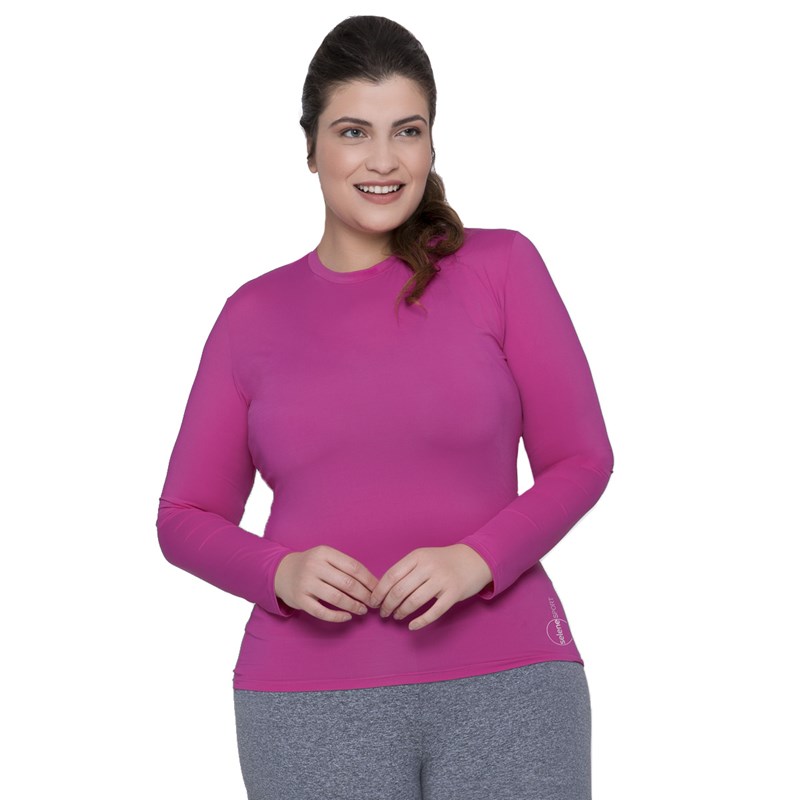 Camisa Térmica Selene Proteção UV Plus Size Feminina - Pink