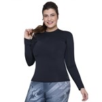 Camisa Térmica Selene Proteção UV Plus Size Feminina - Preto