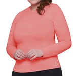 Camisa Térmica Selene Proteção UV Plus Size Feminina - Salmão