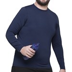 Camisa Térmica Selene Proteção UV Plus Size Masculina - Marinho