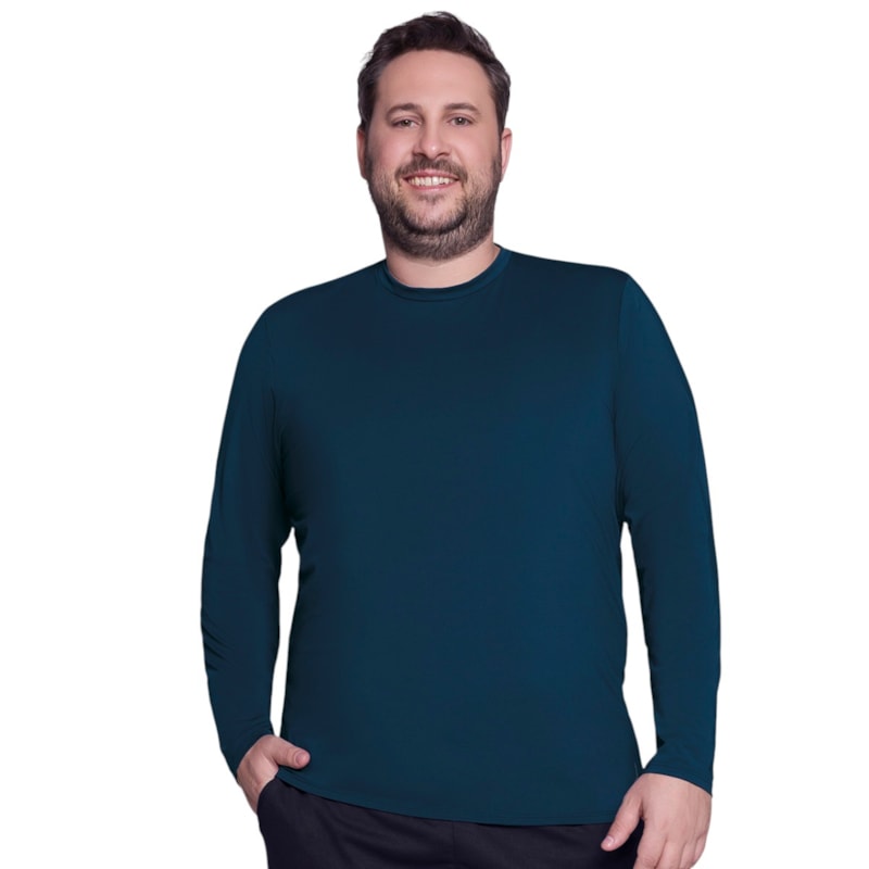 Camisa Térmica Selene Proteção UV50+ Plus Size Masculina