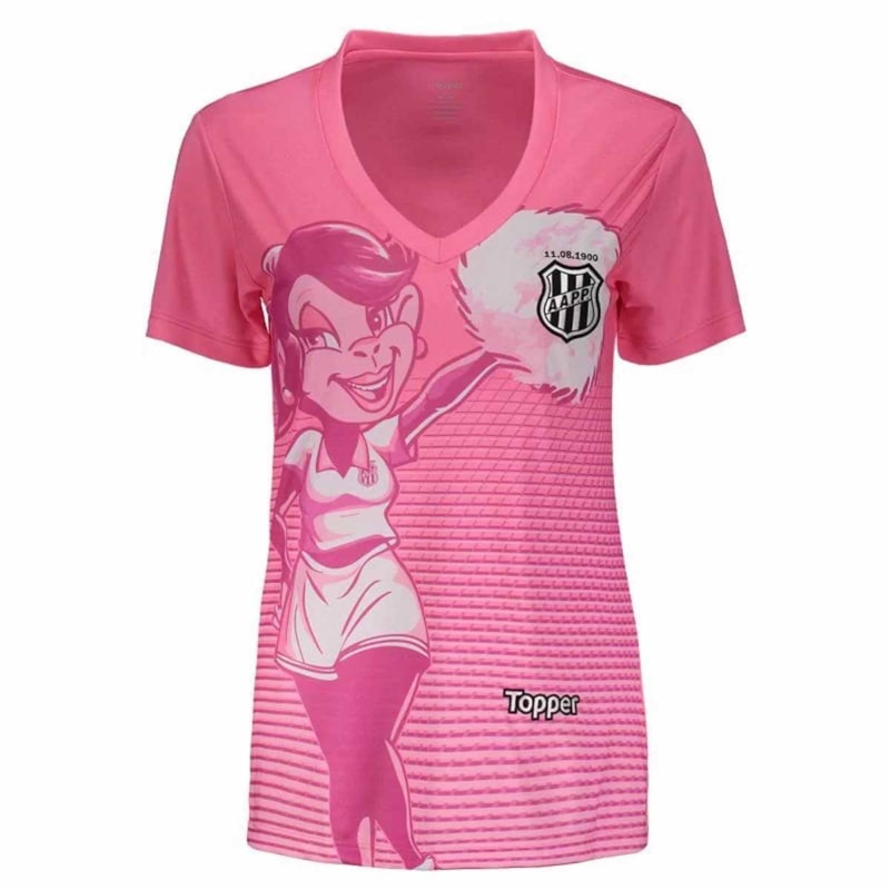 Camisa Topper Ponte Preta Aquecimento 2018 Feminina Camisa Topper Ponte Preta Aquecimento 2018 Feminina