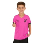 Camisa Umbro Athletico Paranaense Outubro Rosa 2023 Infantil