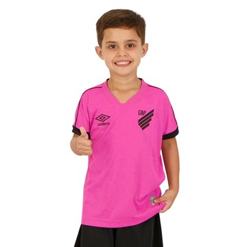 Camisa Umbro Athletico Paranaense Outubro Rosa 2023 Infantil
