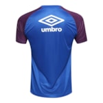 Camisa Umbro Bahia Treino 2018 Masculina - Azul e Bordô