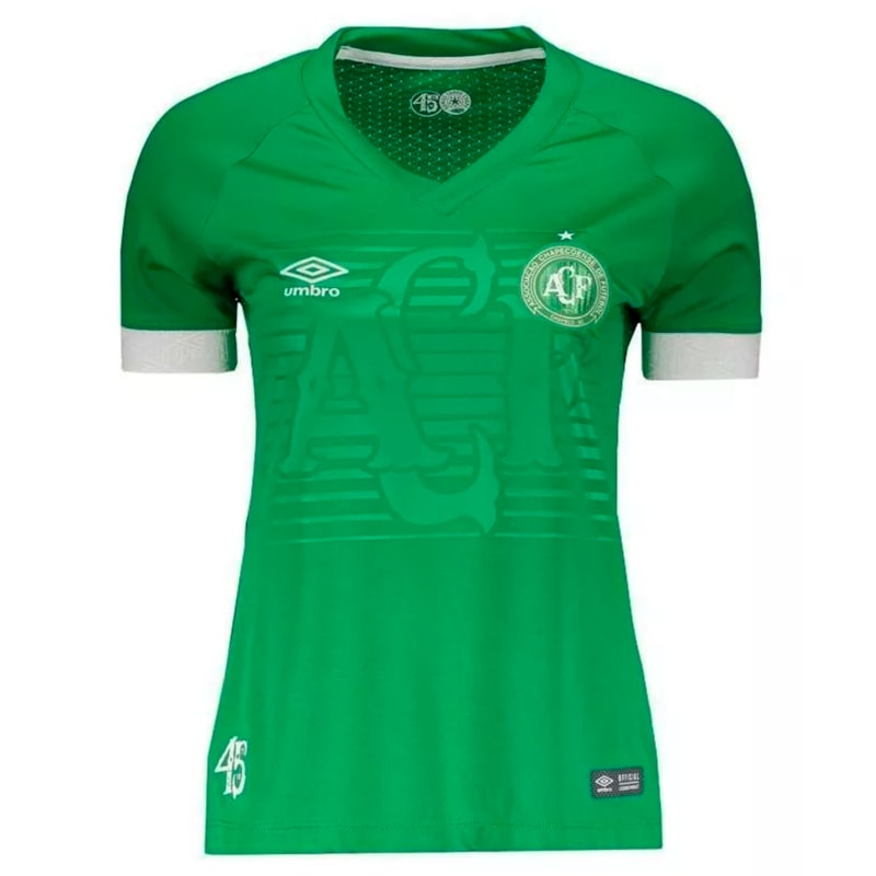 Camisa Umbro Chapecoense Oficial I 2018 Feminina Camisa Umbro Chapecoense Oficial I 2018 Feminina