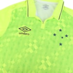 Camisa Umbro Cruzeiro Oficial III 2019 Classic S/N Masculina - Amarelo Fluor