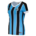 Camisa Umbro Grêmio Oficial I 2019 Feminina - Tricolor