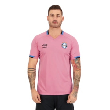 Camisa Umbro Grêmio Outubro Rosa 2022 Masculina