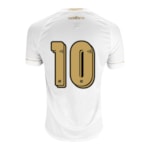 Camisa Umbro Santos Oficial I 2018 (Game) Masculina - Branco e Dourado