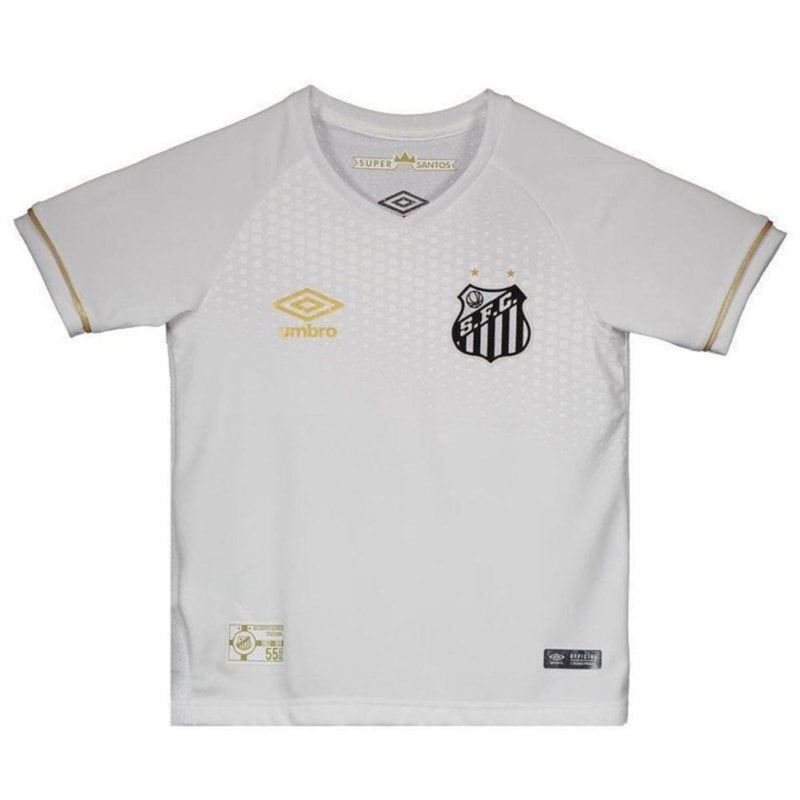 Camisa Umbro Santos Oficial I 2018 Infantil Camisa Umbro Santos Oficial I 2018 Infantil