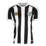 Camisa Umbro Santos Oficial II 2018 (Game) Masculina - Branco e Preto