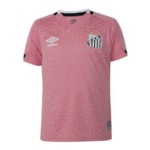 Camisa Umbro Santos Outubro Rosa 2022 Infantil