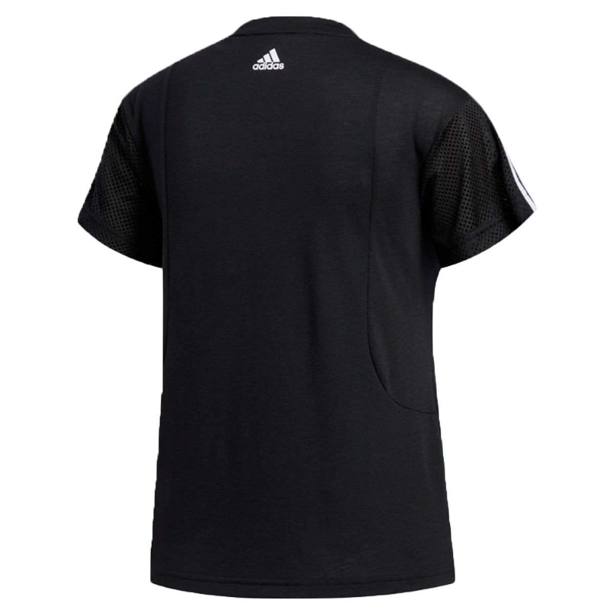 camiseta adidas 3s mesh sleeve feminina