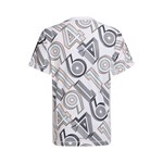 Camiseta Adidas Aeroready Bold Graphic Infantil - Branco e Preto
