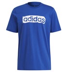 Camiseta Adidas Box Estampada Brushstroke Logo Masculina - Azul