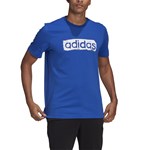Camiseta Adidas Box Estampada Brushstroke Logo Masculina - Azul