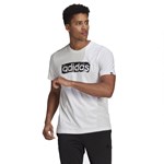 Camiseta Adidas Box Estampada Brushstroke Logo Masculina - Branco