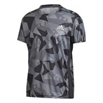 Camiseta Adidas Camuflagem Own The Run Masculina - Preto e Grafite