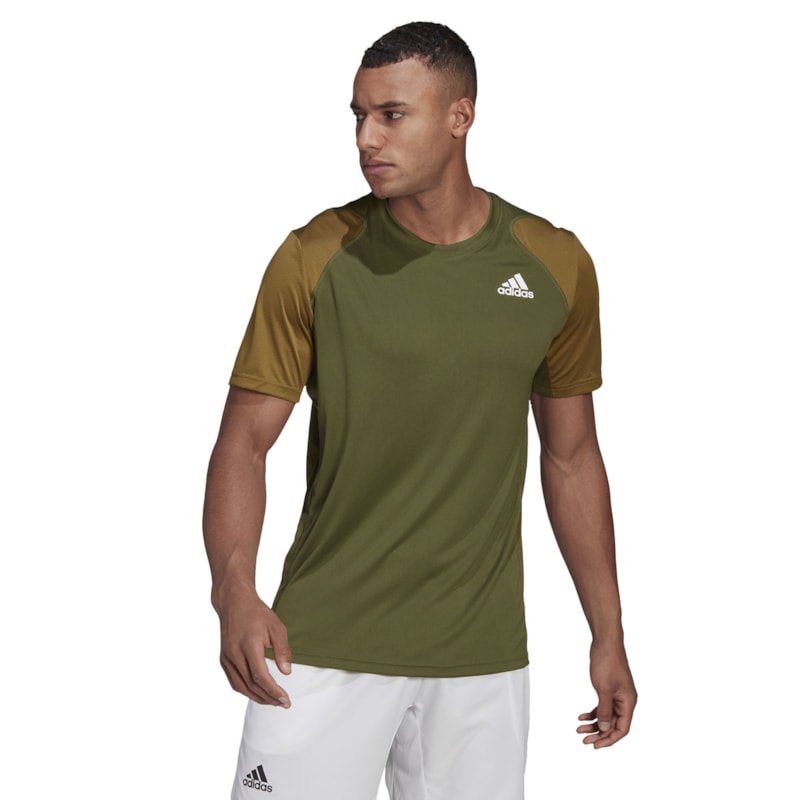 Camiseta Adidas Club Tennis Masculina - Musgo Camiseta Adidas Club Tennis Masculina - Musgo