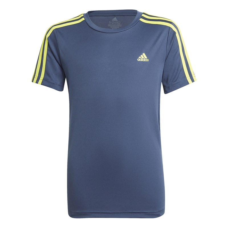 Camiseta Adidas Designed 2 Move 3 Stripes Infantil - Marinho