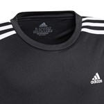 Camiseta Adidas Designed 2 Move 3 Stripes Infantil - Preto
