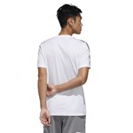 Camiseta Adidas Designed 2 Move 3 Stripes Masculina - Branco