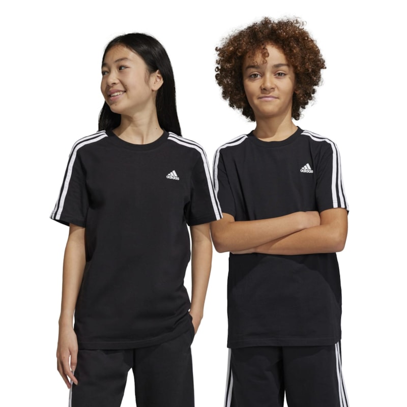 Camiseta Adidas Essentials 3 Stripes Infantil