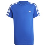 Camiseta Adidas Essentials 3-Stripes Infantil - Azul