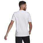 Camiseta Adidas Essentials 3 Stripes Masculina - Branco