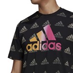 Camiseta Adidas Essentials Gradient Logo Masculina - Preto