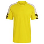 Camiseta Adidas Essentials Logo Colorblock Masculina - Amarelo