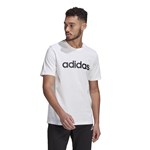 Camiseta Adidas Essentials Logo Linear Bordado Masculina - Branco