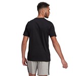 Camiseta Adidas Essentials Logo Linear Bordado Masculina - Preto