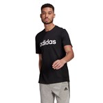Camiseta Adidas Essentials Logo Linear Bordado Masculina - Preto