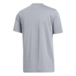 Camiseta Adidas Estampada Basquete Three Stripe Life Masculina - Cinza