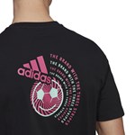Camiseta Adidas Estampada Club Culture Masculina - Preto