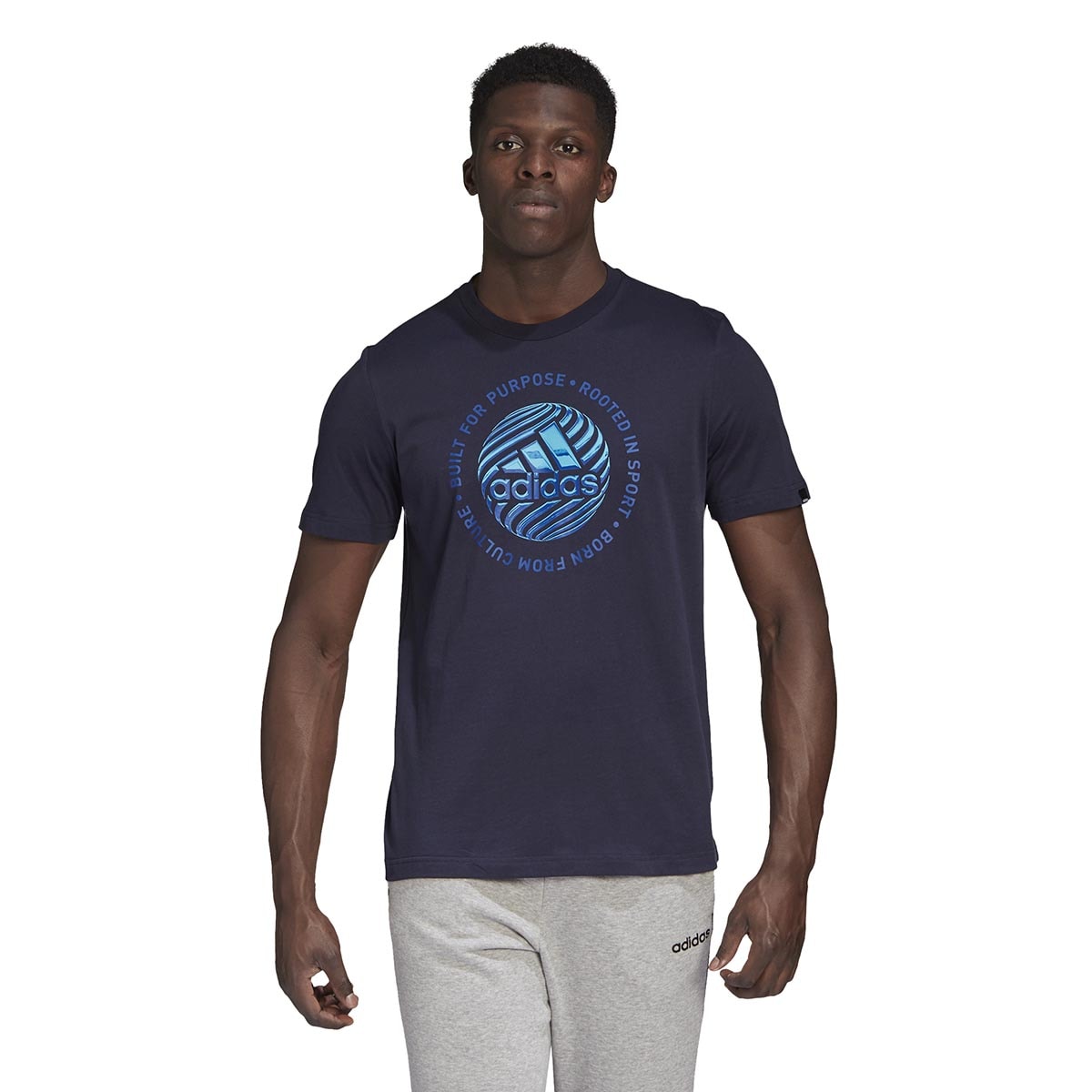 camiseta adidas estampada
