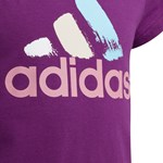 Camiseta Adidas Estampada Infantil - Rosa
