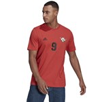 Camiseta Adidas Número Estampado LIL Stripe Masculina - Vermelho