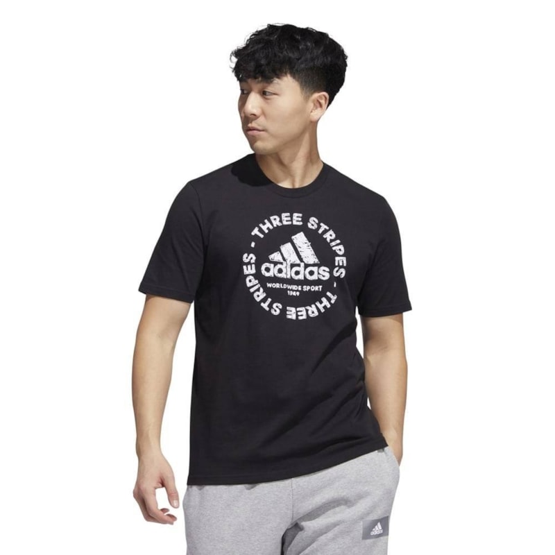 Camiseta Adidas SKT Embroidered Masculina