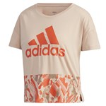 Camiseta Adidas U4U Cropped Feminina - Bege